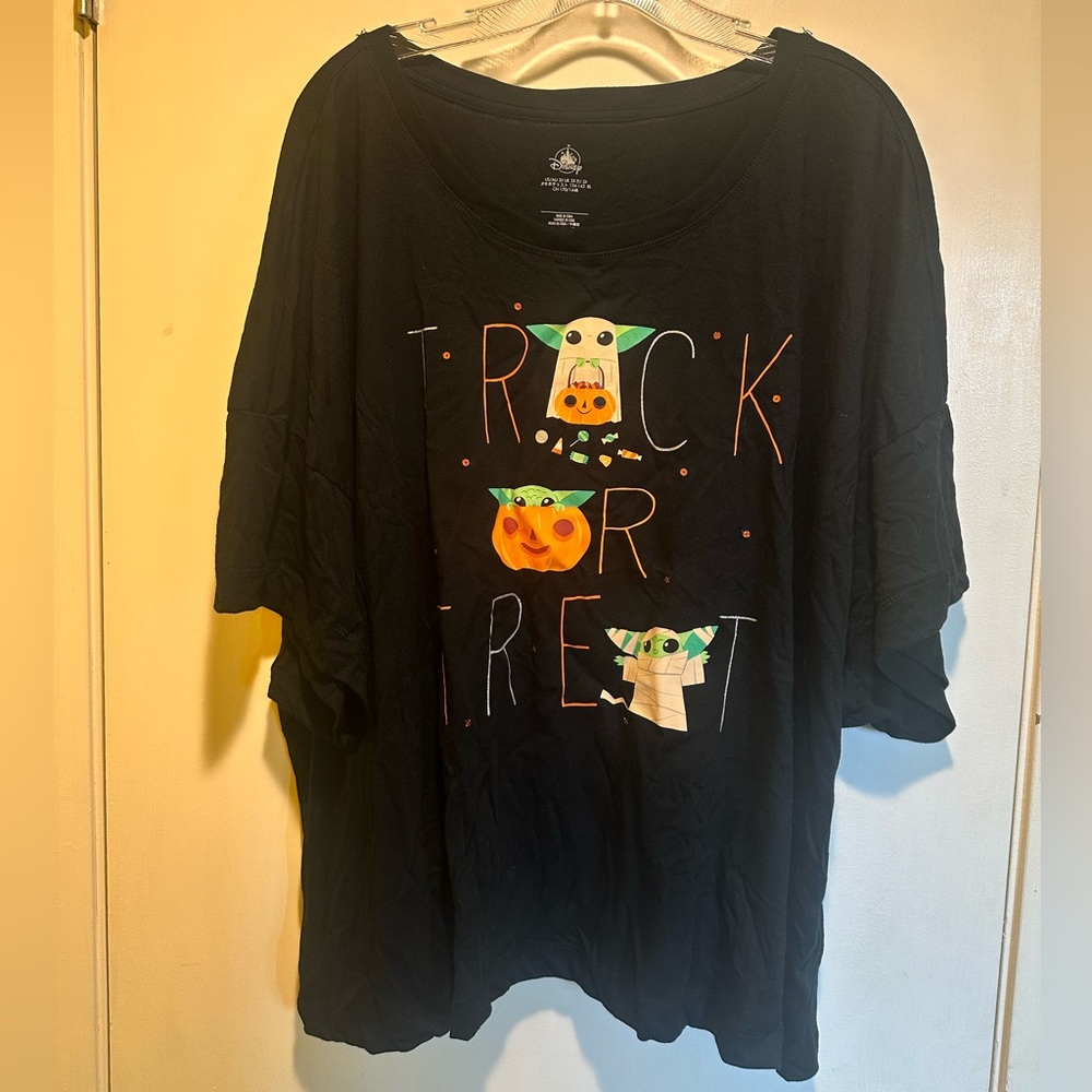 Star Wars The Mandalorian Halloween Grogu Trick or Treat T-Shirt,3X